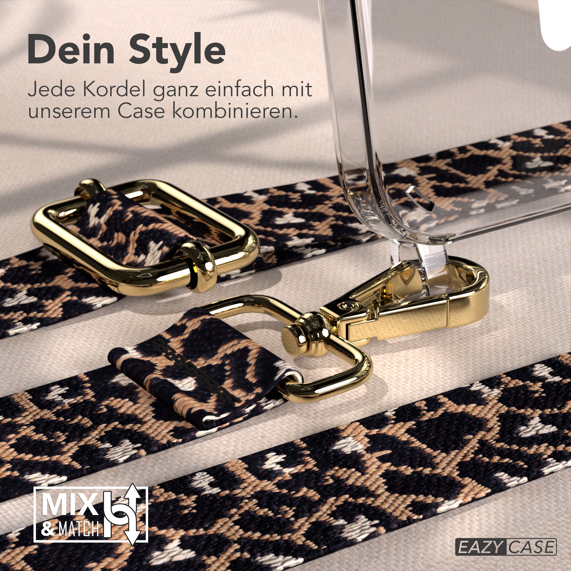 iPhone 17e MagSafe Handykette mit verstellbarem Boho Band von EAZY CASE 