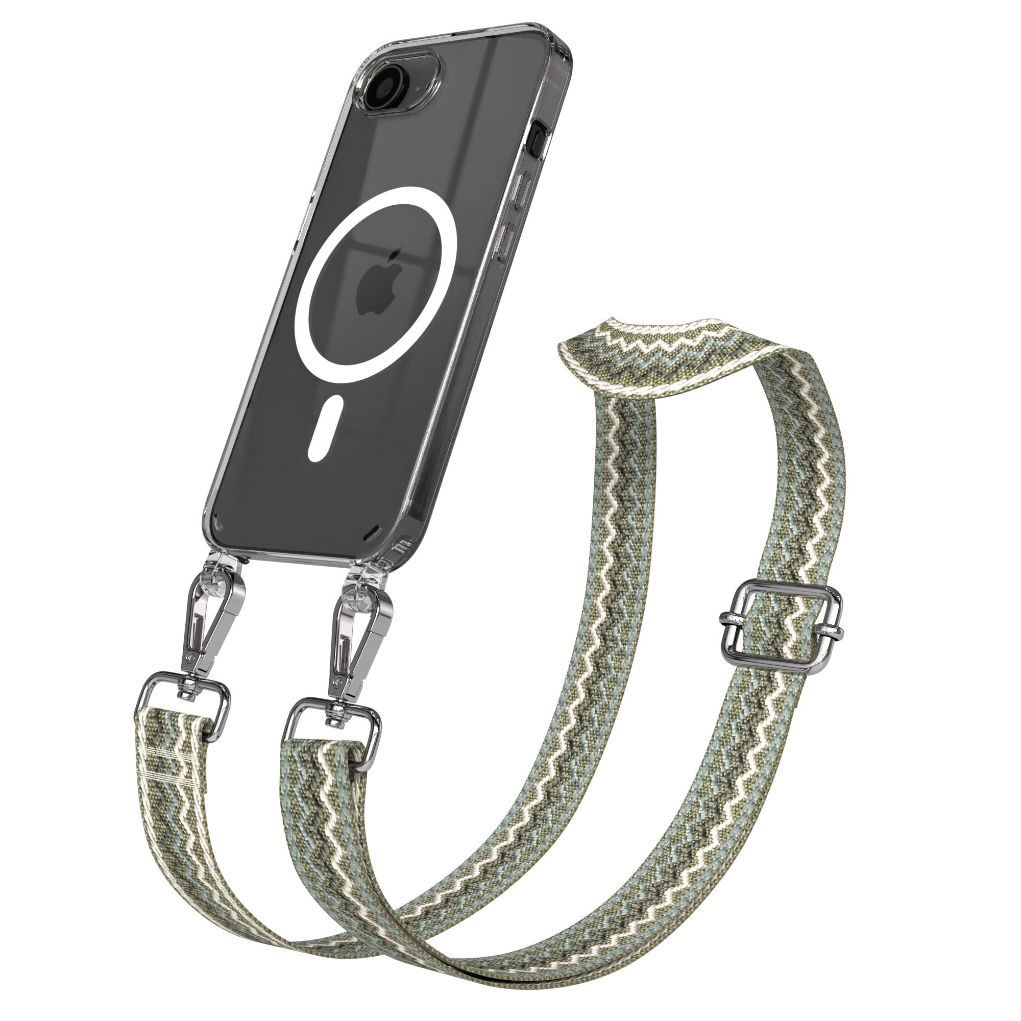 iPhone 17e MagSafe Handykette mit Boho Band verstellbar 