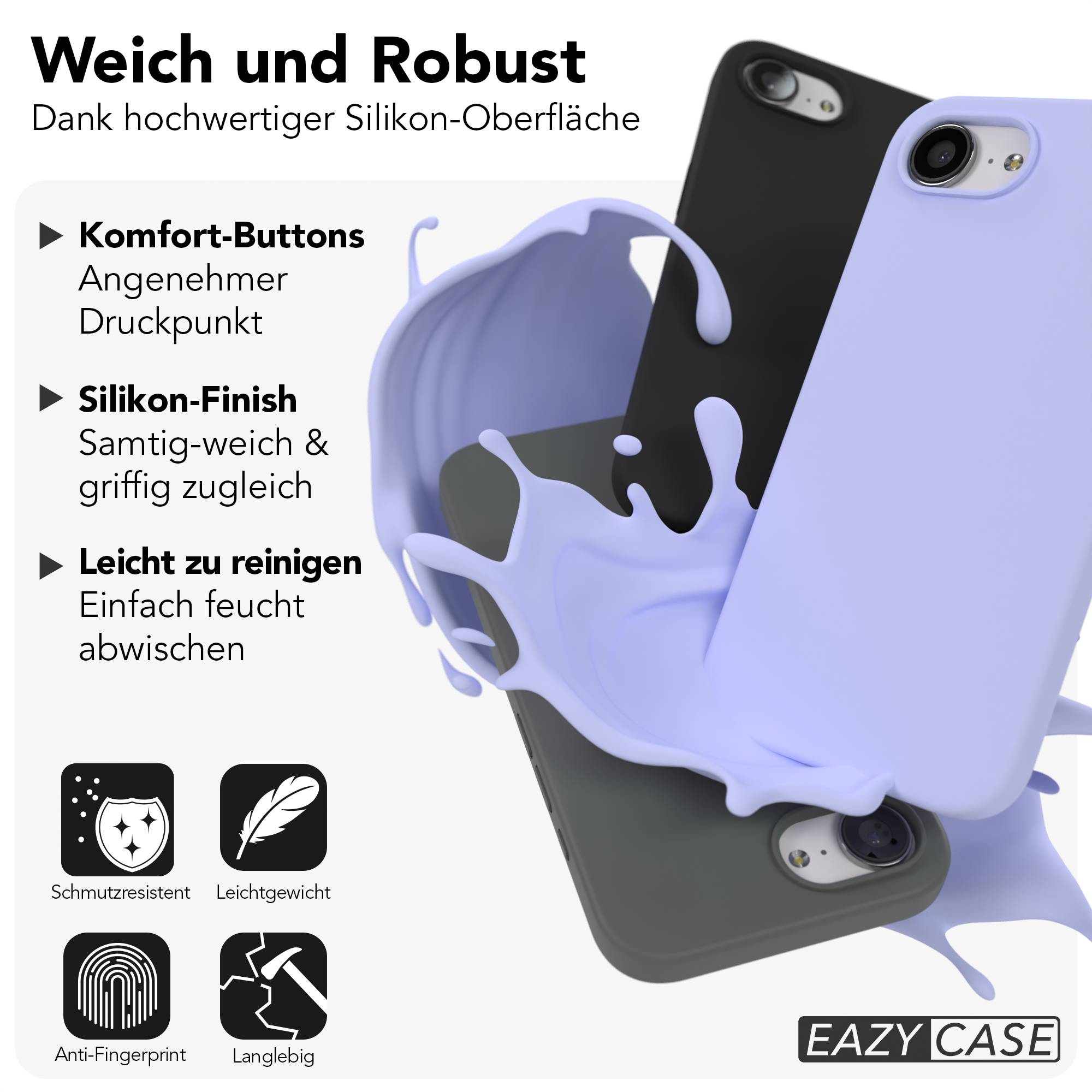 Apple iPhone 17e Premium Silikonhülle mit Kameraschutz von EAZY CASE 