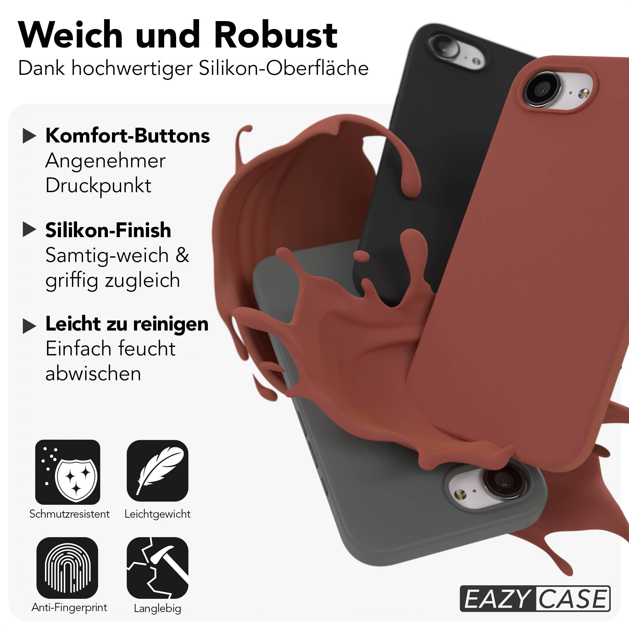 Apple iPhone 17e Premium Silikonhülle mit Kameraschutz von EAZY CASE 