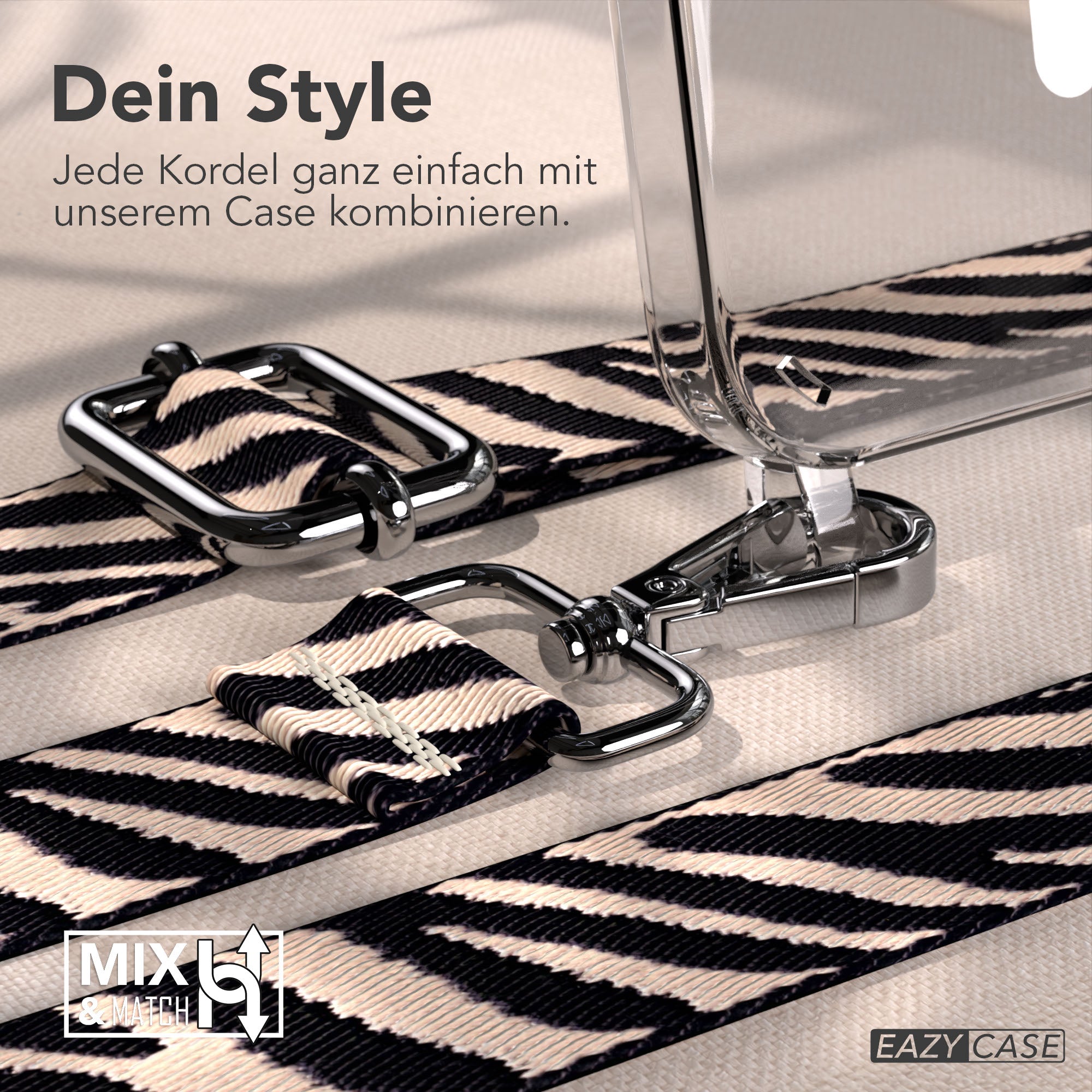 iPhone 17e MagSafe Handykette mit verstellbarem Boho Band von EAZY CASE 
