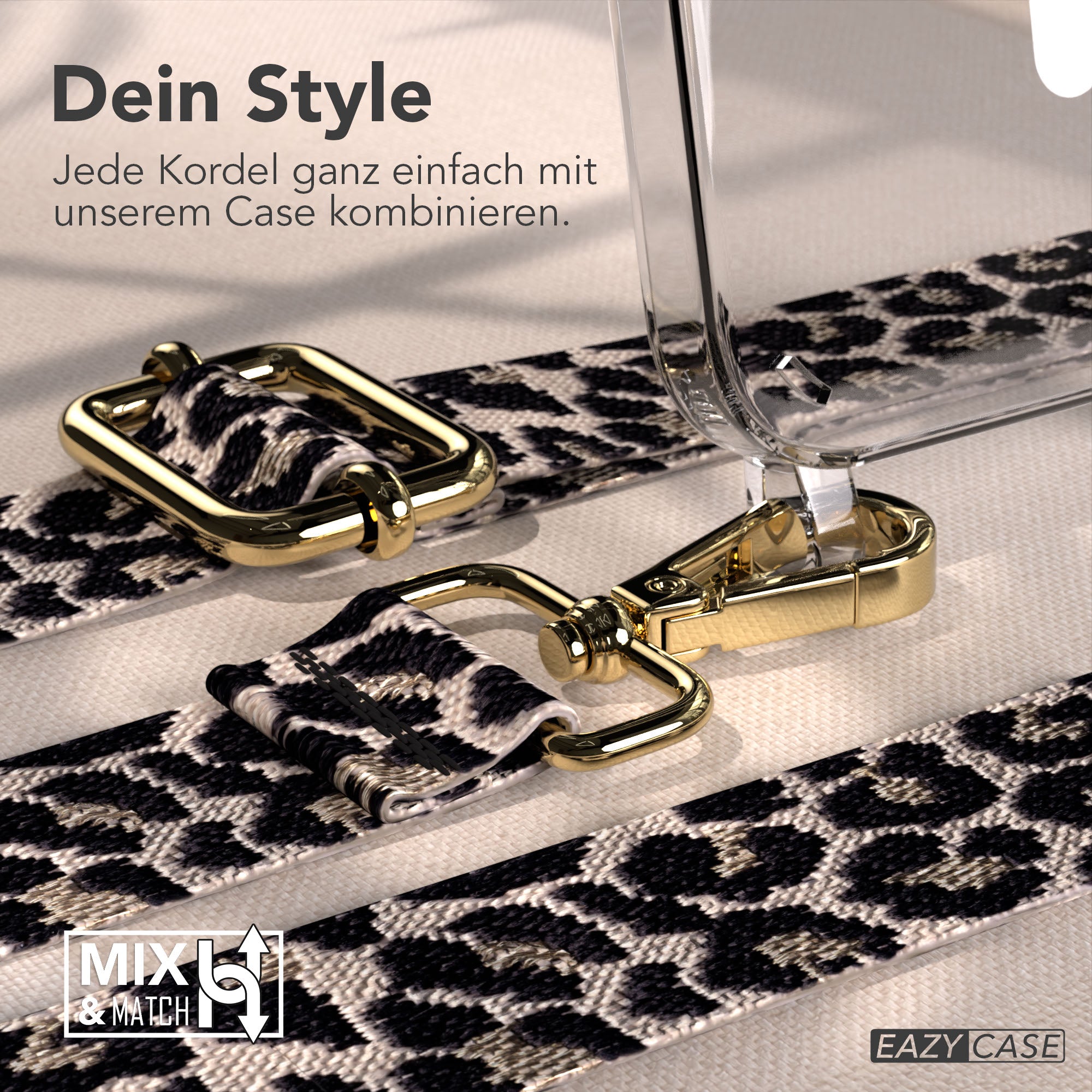 iPhone 17e MagSafe Handykette mit verstellbarem Boho Band von EAZY CASE 
