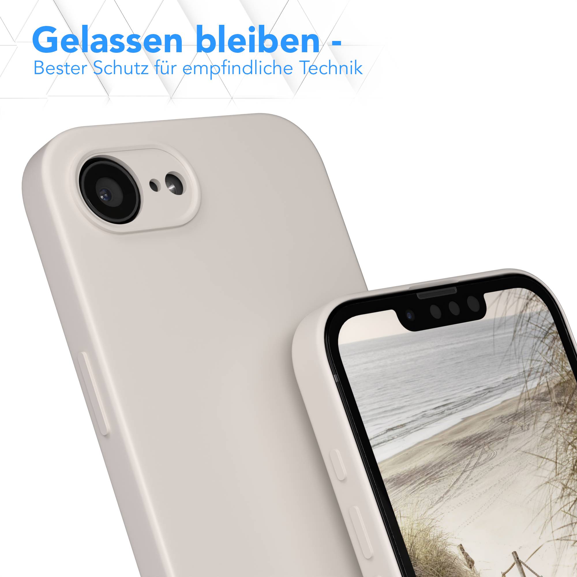 Apple iPhone 17e transparente Silikonhülle mit Kameraschutz von EAZY CASE 