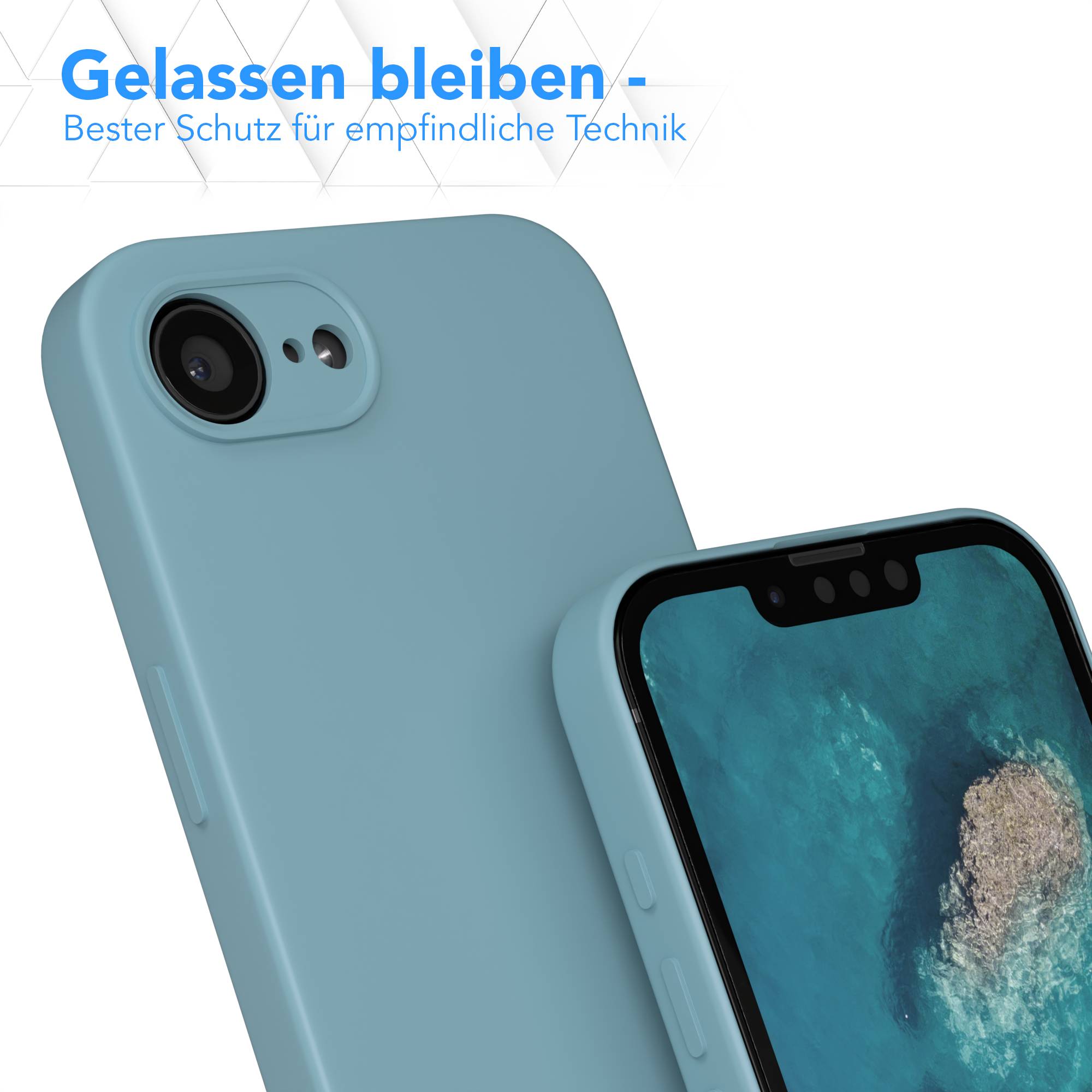 Apple iPhone 17e transparente Silikonhülle mit Kameraschutz von EAZY CASE 