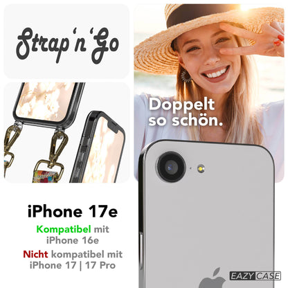 iPhone 17e Handykette mit Boho Band verstellbarer Trageriemen EAZY CASE 