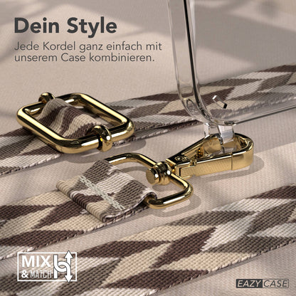 iPhone 17e Handykette mit verstellbarem Boho Band von EAZY CASE 
