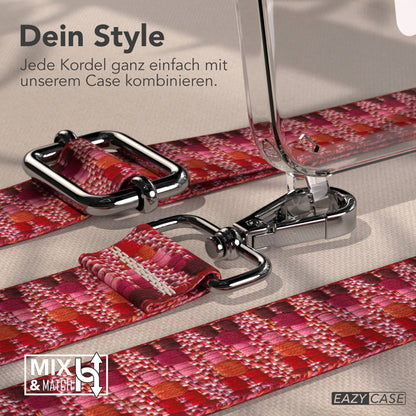 iPhone 17e MagSafe Handykette mit Boho Band verstellbar 