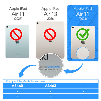 iPad Air 11 Zoll M4 2026 drehbare Tablethülle 360 Grad Rotation Ständer 
