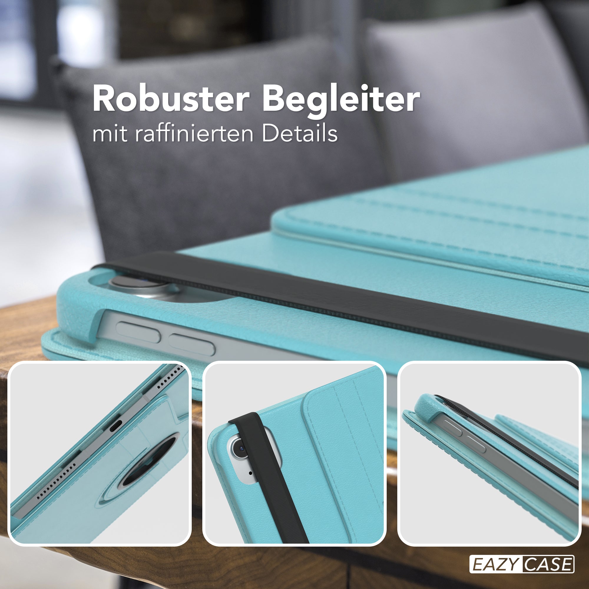 iPad Air 11 Zoll M4 2026 drehbare Tablethülle 360 Grad Rotation Ständer 