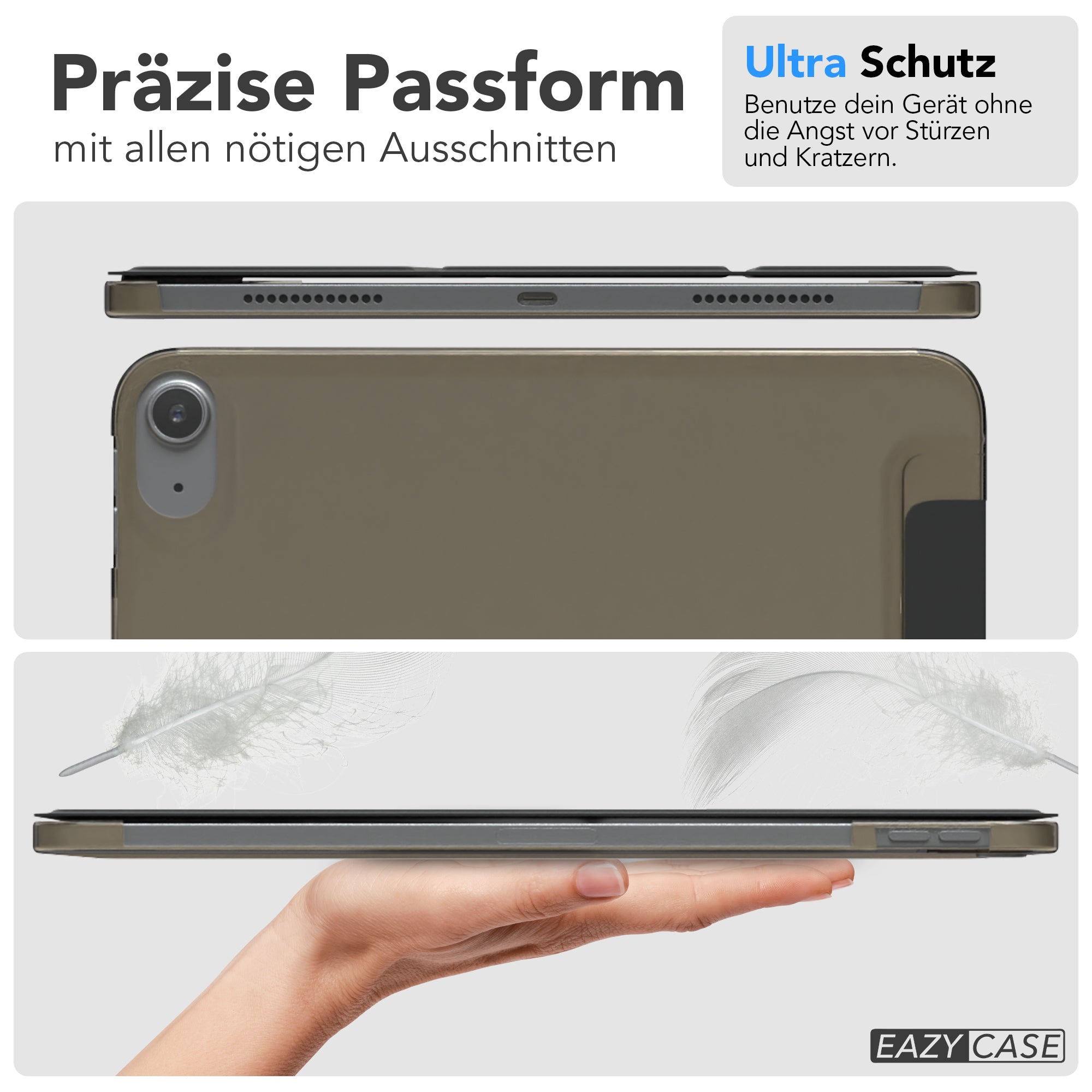 Apple iPad Air 11 Zoll M4 2026 Tablethülle Smartcase mit Aufstellfunktion 