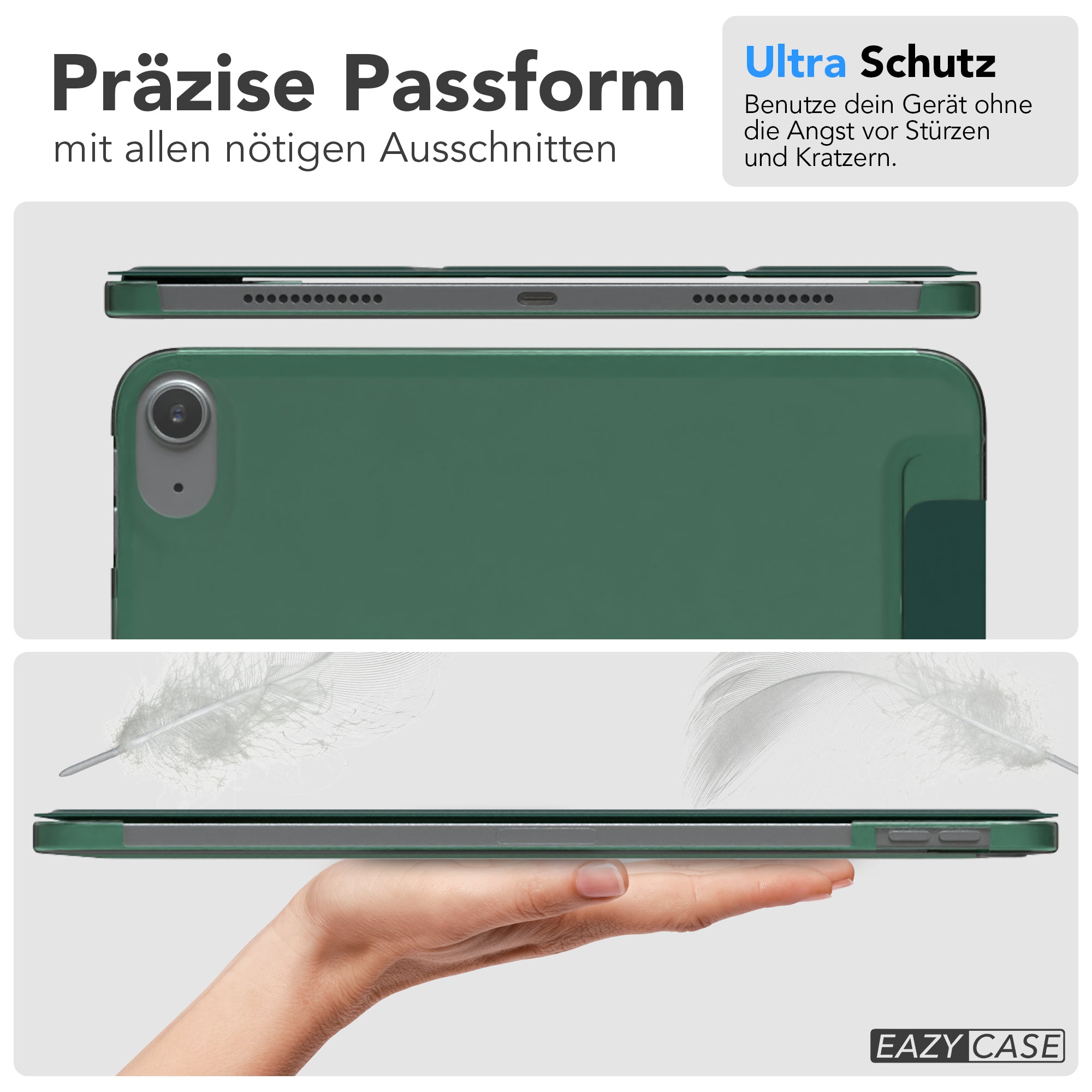 Apple iPad Air 11 Zoll M4 2026 Tablethülle Smartcase mit Aufstellfunktion 