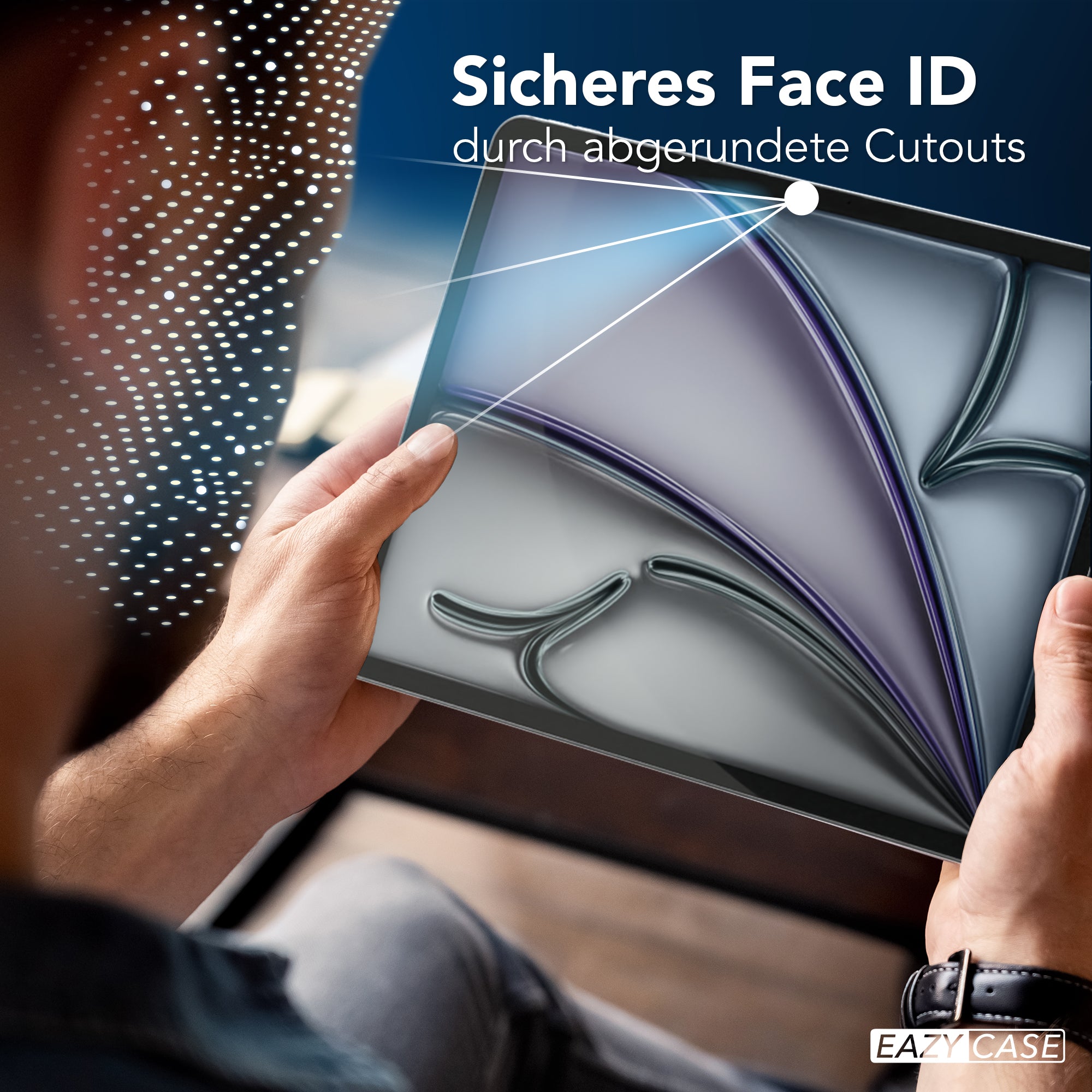 iPad Air 13 Zoll M4 2026 Schutzfolie aus Glas EAZY CASE