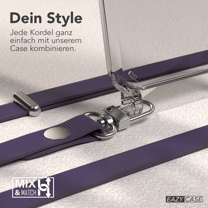 iPhone SE Schutzhülle mit magnetisch verstellbarem Crossbody-Umhängeband 