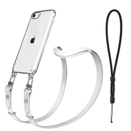 iPhone SE Schutzhülle mit magnetisch verstellbarem Crossbody-Umhängeband 