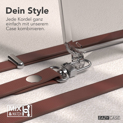 iPhone SE Schutzhülle mit magnetisch verstellbarem Crossbody-Umhängeband 