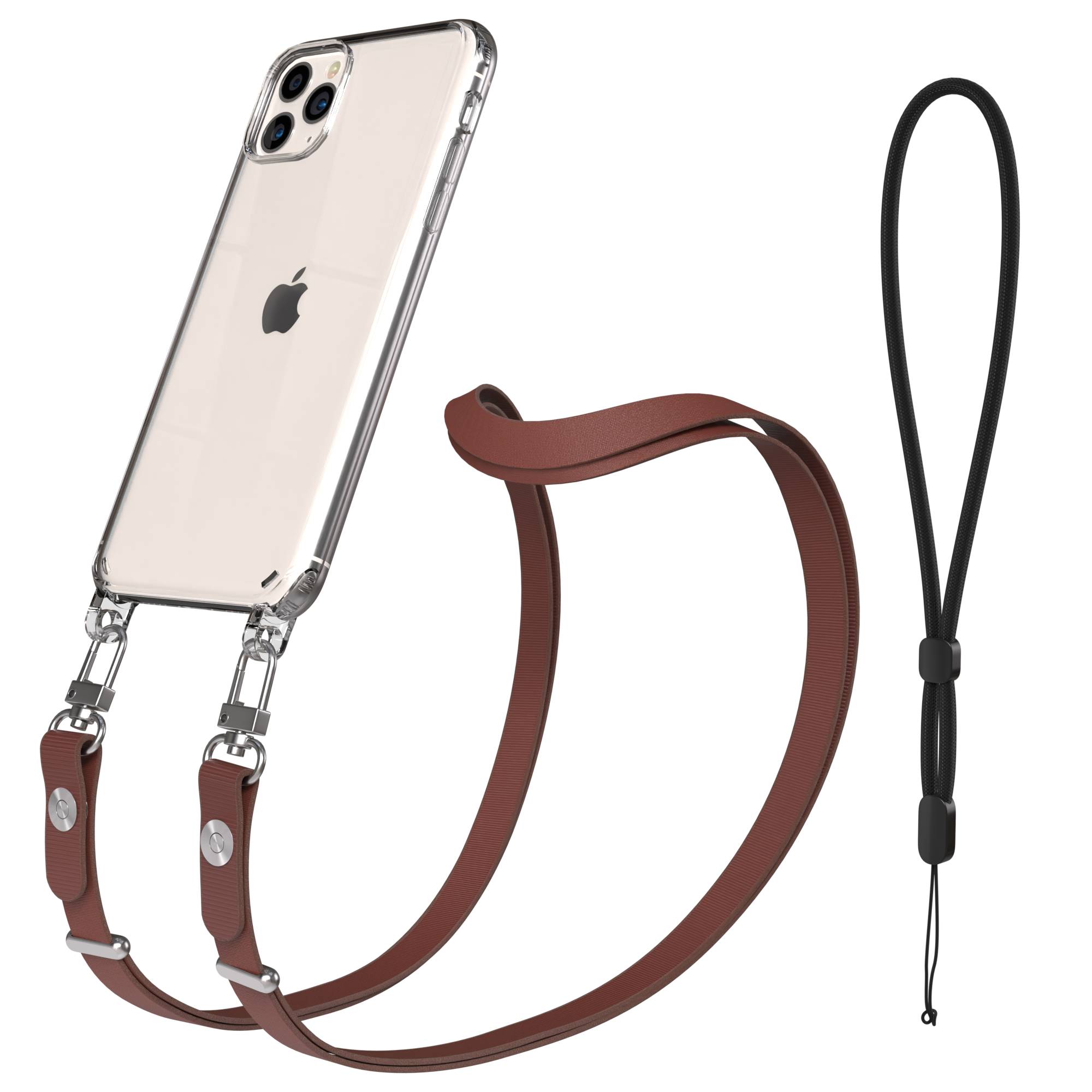 Apple iPhone 11 Pro Max Schutzhülle mit magnetischer Crossbody Handykette zum Umhängen 