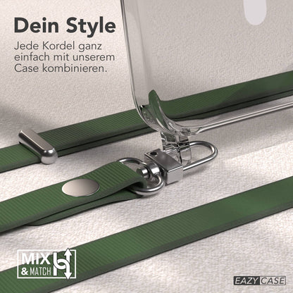 iPhone 15 Pro Max MagSafe Hülle mit magnetischem Crossbody-Umhängeband #farbe_grun-magsafe-funktion-mit-magsafe