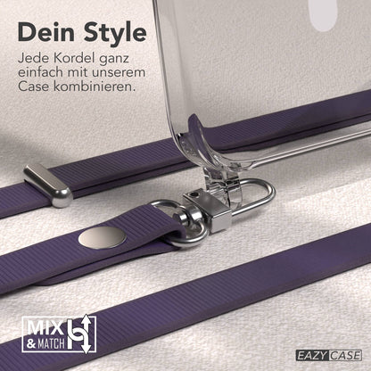 iPhone 15 Pro Max MagSafe Hülle mit magnetischem Crossbody-Umhängeband #farbe_lila-magsafe-funktion-mit-magsafe