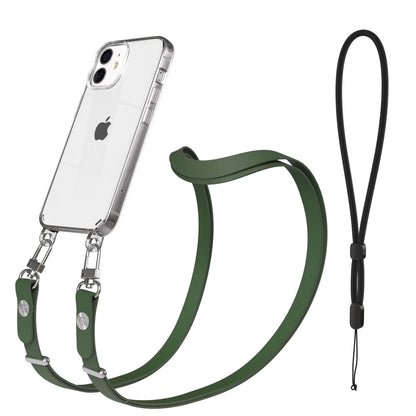 iPhone 12 Mini Schutzhülle mit magnetisch verstellbarer Crossbody Handykette zum Umhängen 