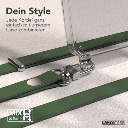 iPhone 12 Mini Schutzhülle mit magnetisch verstellbarer Crossbody Handykette zum Umhängen 