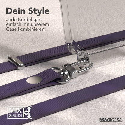 iPhone 12 Mini Schutzhülle mit magnetisch verstellbarer Crossbody Handykette zum Umhängen 