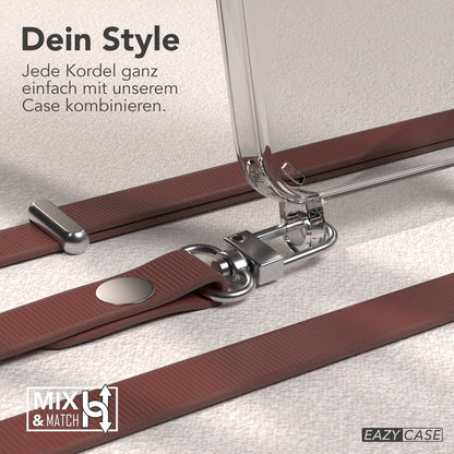 iPhone 12 Mini Schutzhülle mit magnetisch verstellbarer Crossbody Handykette zum Umhängen 