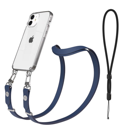 iPhone 12 Mini Schutzhülle mit magnetisch verstellbarer Crossbody Handykette zum Umhängen 