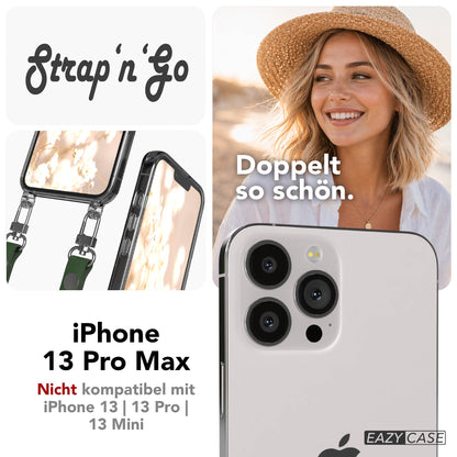 Apple iPhone 13 Pro Max Schutzhülle mit magnetischem Crossbody Umhängeband 