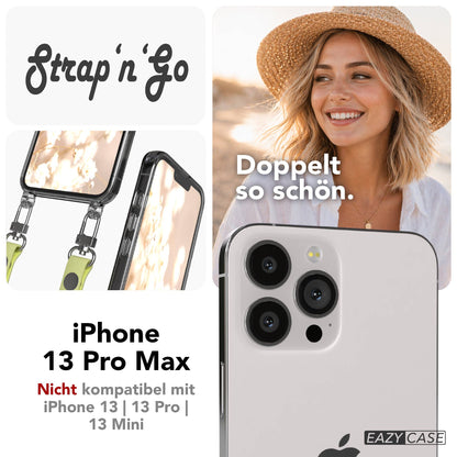 Apple iPhone 13 Pro Max Schutzhülle mit magnetischem Crossbody Umhängeband 