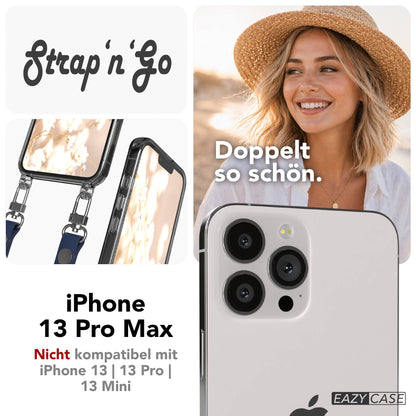 Apple iPhone 13 Pro Max Schutzhülle mit magnetischem Crossbody Umhängeband 