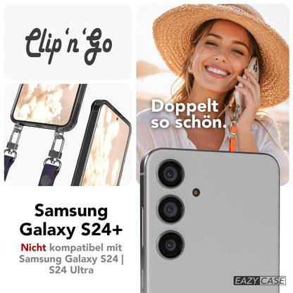 Samsung Galaxy S24 Plus MagSafe Hülle mit magnetischer Crossbody Handykette 