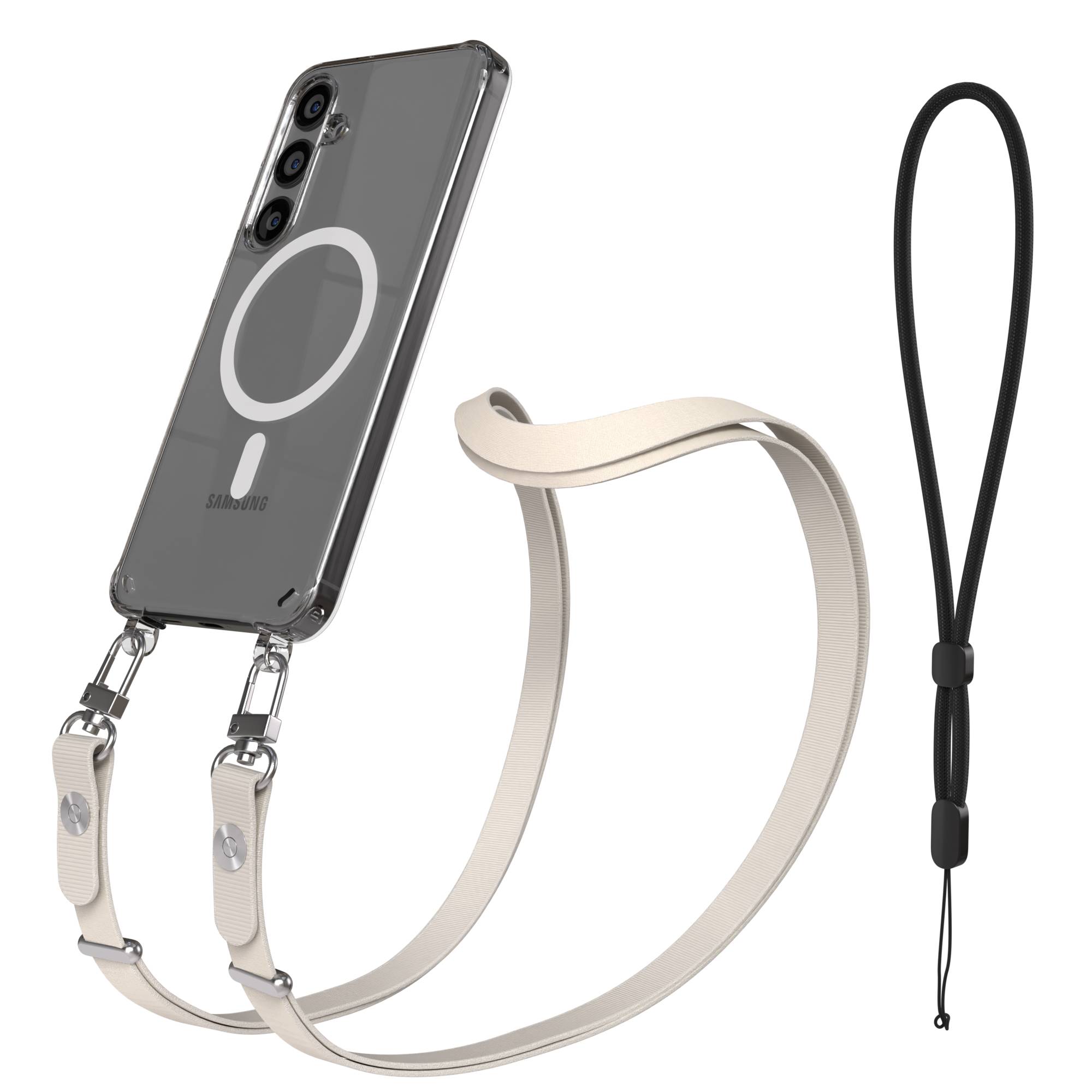 Samsung Galaxy S24 Plus MagSafe Hülle mit magnetischer Crossbody Handykette 