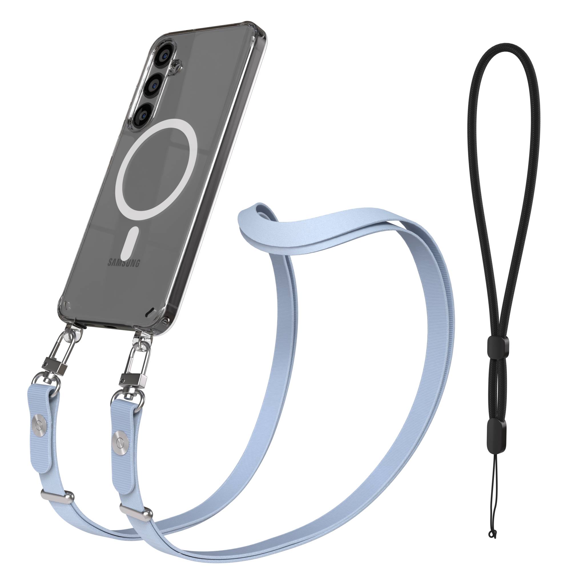Samsung Galaxy S24 Plus MagSafe Hülle mit magnetischer Crossbody Handykette 