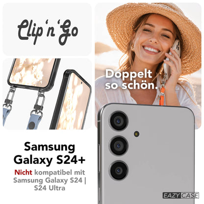 Samsung Galaxy S24 Plus MagSafe Hülle mit magnetischer Crossbody Handykette 
