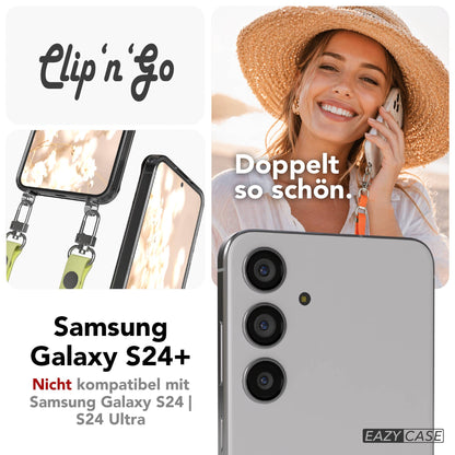 Samsung Galaxy S24 Plus MagSafe Hülle mit magnetischer Crossbody Handykette 
