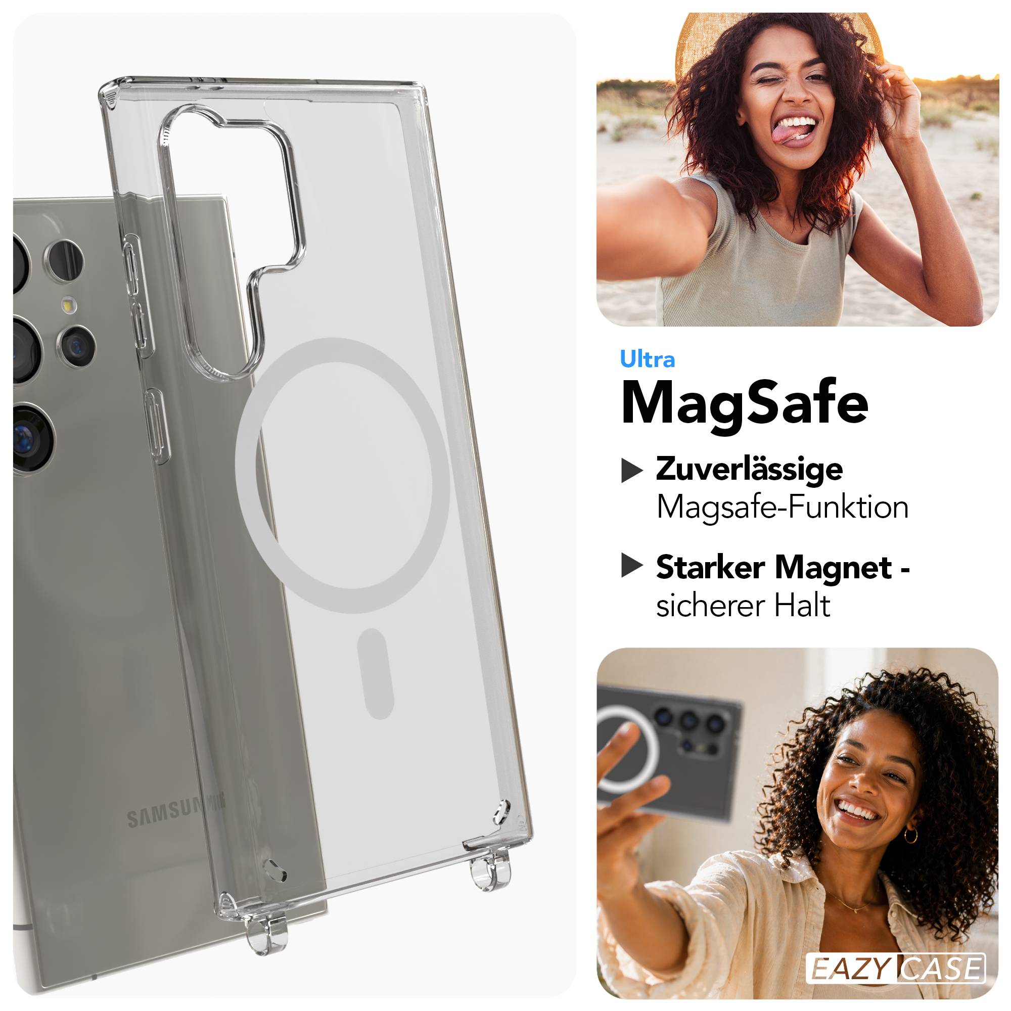 Samsung Galaxy S24 Ultra MagSafe Hülle mit magnetischer Crossbody Handykette #farbe_grun-magsafe-funktion-mit-magsafe