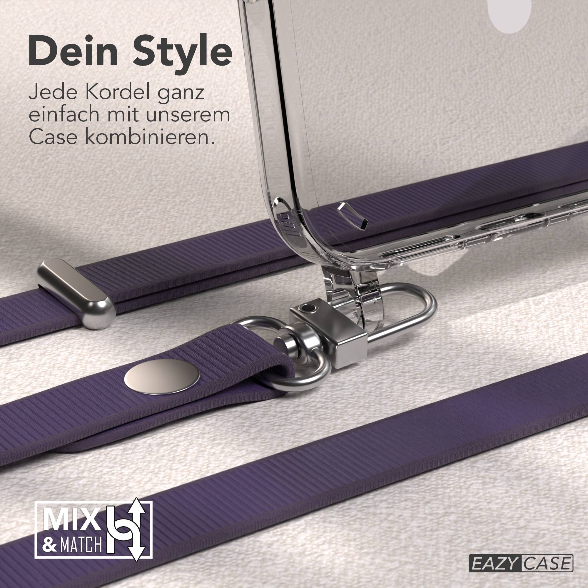iPhone 16 Plus MagSafe Hülle mit magnetischem Crossbody-Umhängeband von EAZY CASE #farbe_lila-magsafe-funktion-mit-magsafe