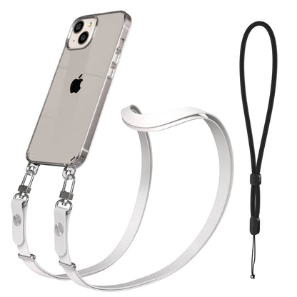Apple iPhone 13 Schutzhülle mit magnetisch verstellbarem Crossbody-Umhängeband 