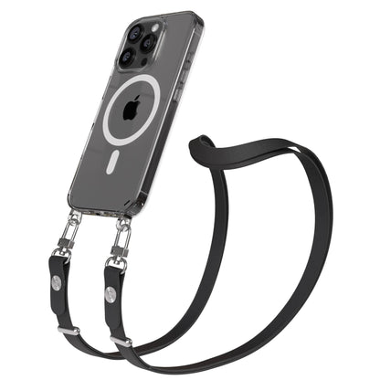 Apple iPhone 16 Pro MagSafe Hülle mit magnetischer Crossbody Handykette Set 