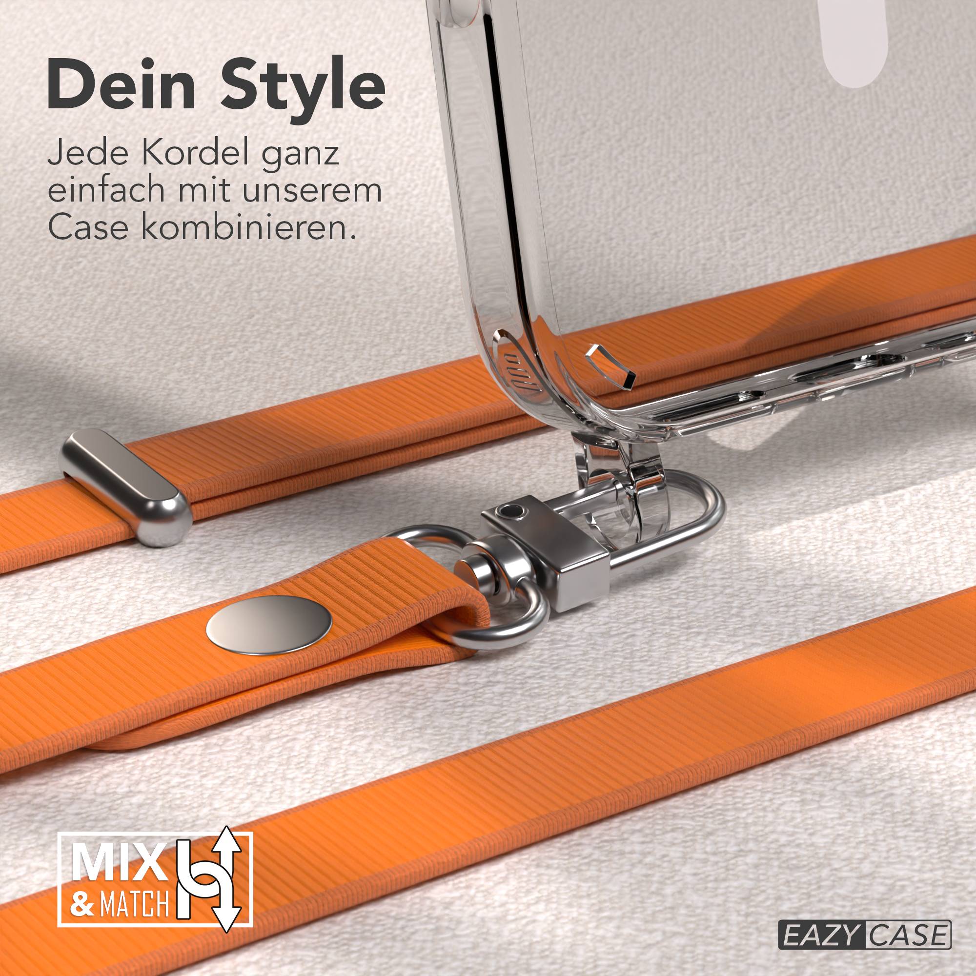 Apple iPhone 16 Pro MagSafe Hülle mit magnetischer Crossbody Handykette Set 