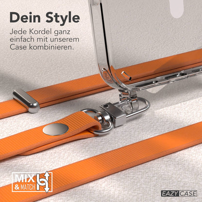 Apple iPhone 16 Pro MagSafe Hülle mit magnetischer Crossbody Handykette Set 