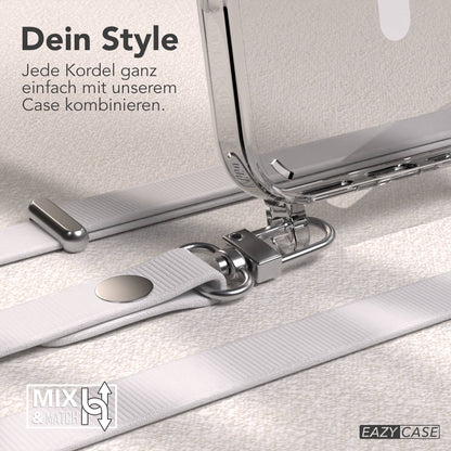 Apple iPhone 16 Pro MagSafe Hülle mit magnetischer Crossbody Handykette Set 