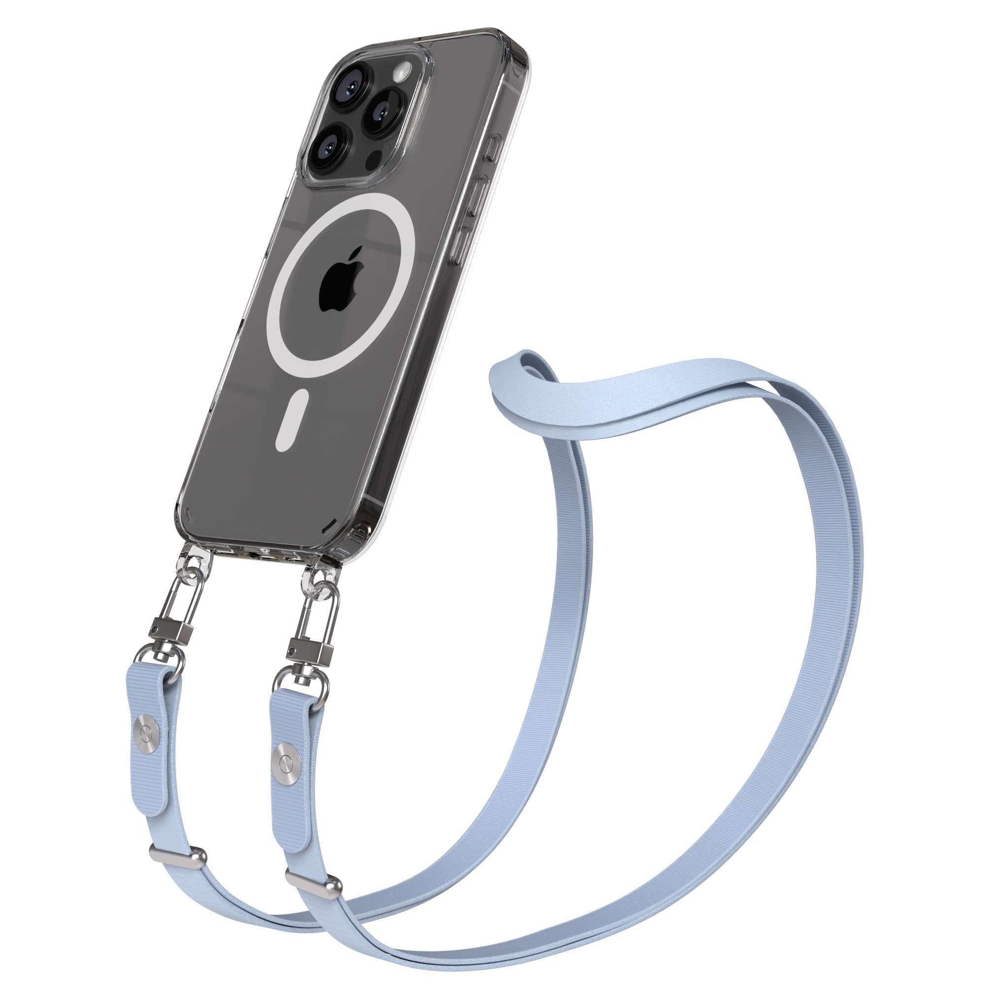 Apple iPhone 16 Pro MagSafe Hülle mit magnetischer Crossbody Handykette Set 