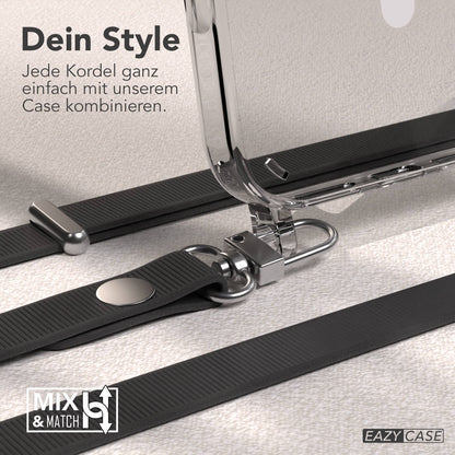 iPhone 16 Pro Max MagSafe Hülle mit magnetischem Crossbody-Umhängeband #farbe_schwarz-magsafe-funktion-mit-magsafe