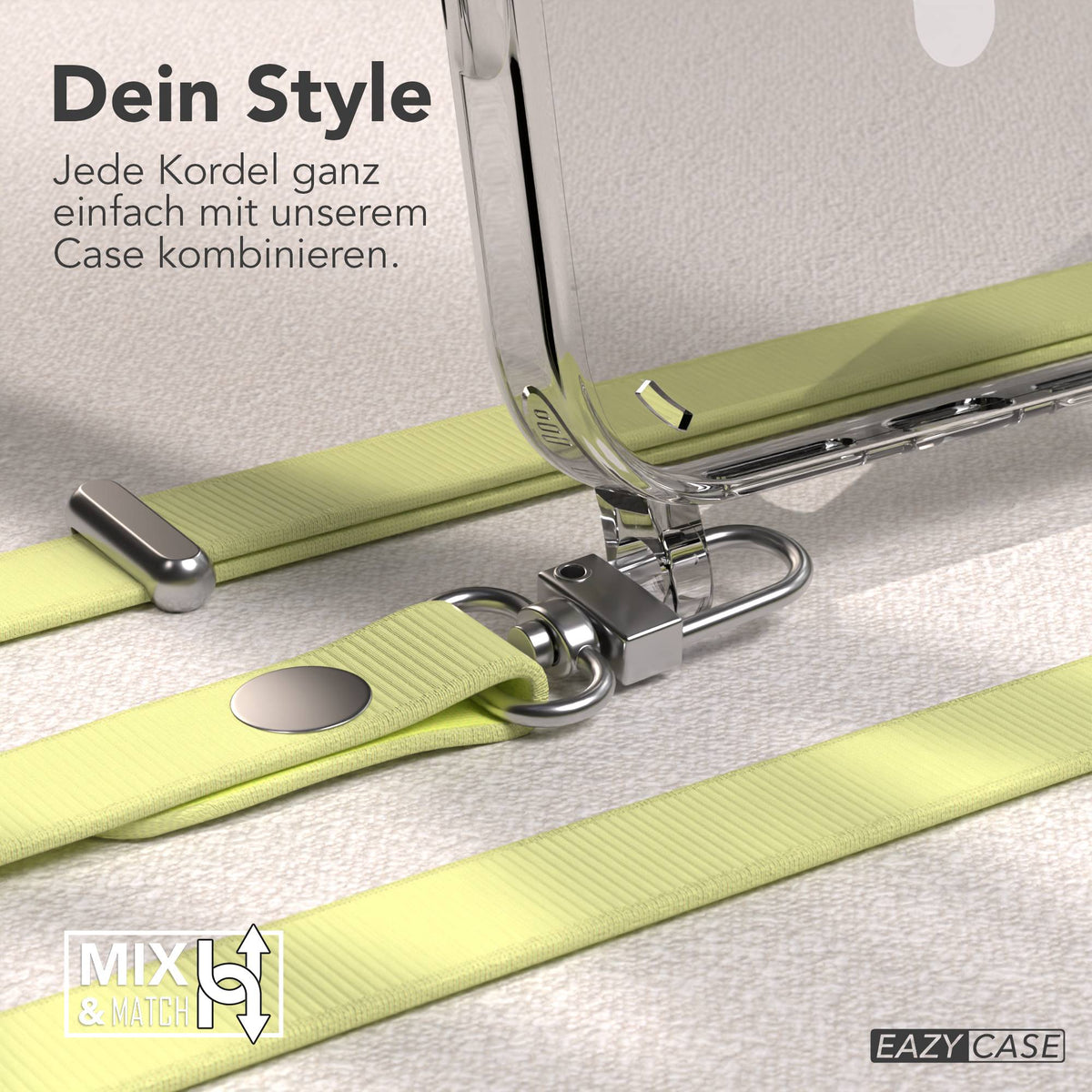 iPhone 16 Pro Max MagSafe Hülle mit magnetischem Crossbody-Umhängeband #farbe_gelb-magsafe-funktion-mit-magsafe