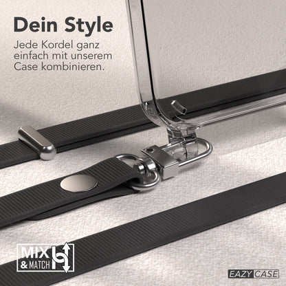 Apple iPhone 14 Schutzhülle mit magnetisch verstellbarem Crossbody Umhängeband 
