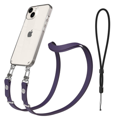 Apple iPhone 14 Schutzhülle mit magnetisch verstellbarem Crossbody Umhängeband 