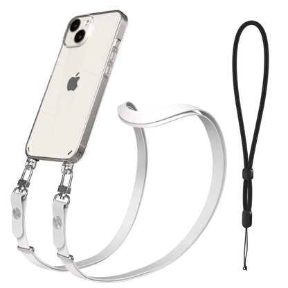 Apple iPhone 14 Schutzhülle mit magnetisch verstellbarem Crossbody Umhängeband 