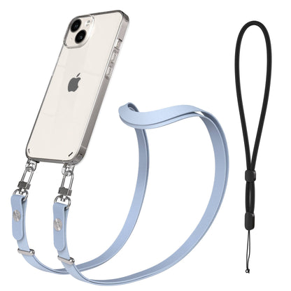 Apple iPhone 14 Schutzhülle mit magnetisch verstellbarem Crossbody Umhängeband 