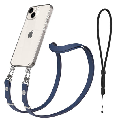 Apple iPhone 14 Schutzhülle mit magnetisch verstellbarem Crossbody Umhängeband 